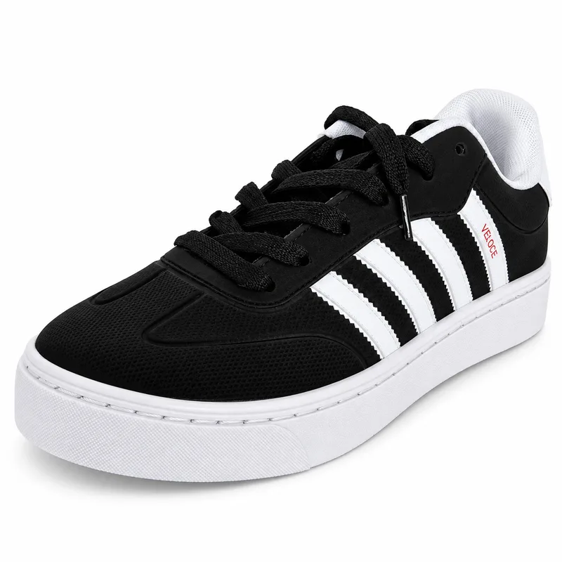 Sapatênis Veloce, Preto/Cinza/Branco