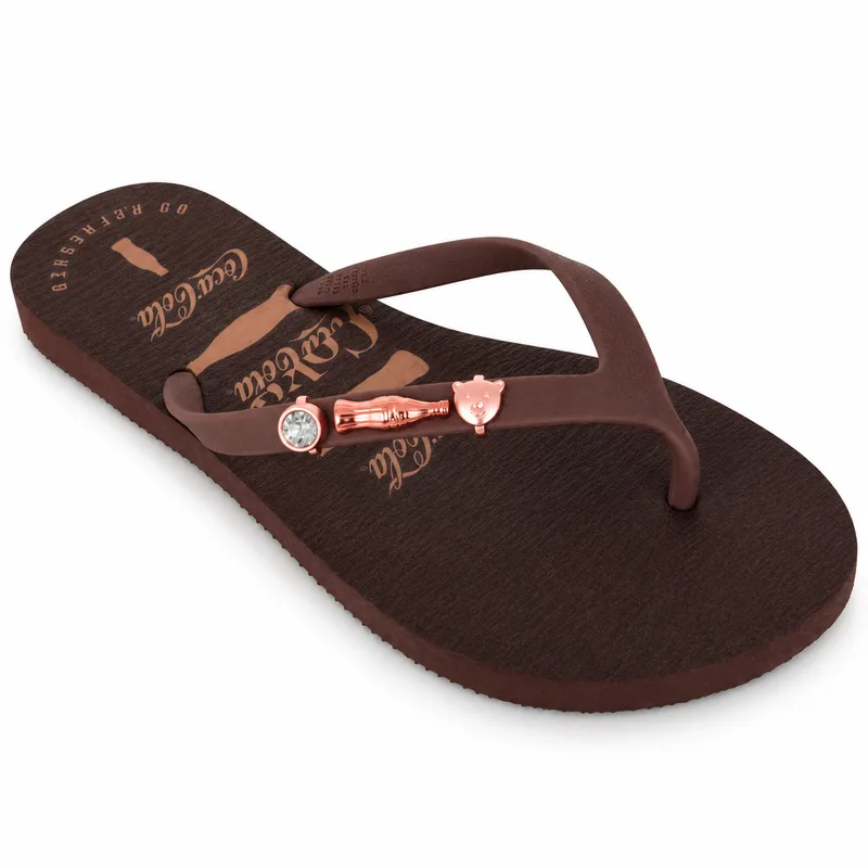 Chinelo Coca Cola, Marrom