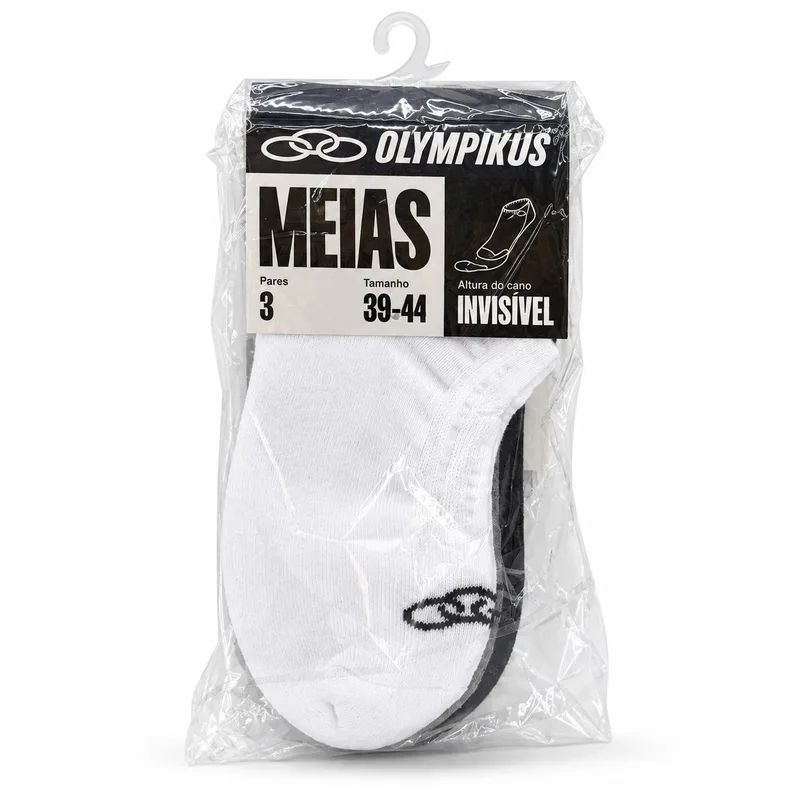 Meia Olympikus, Preto/Branco/Mescla