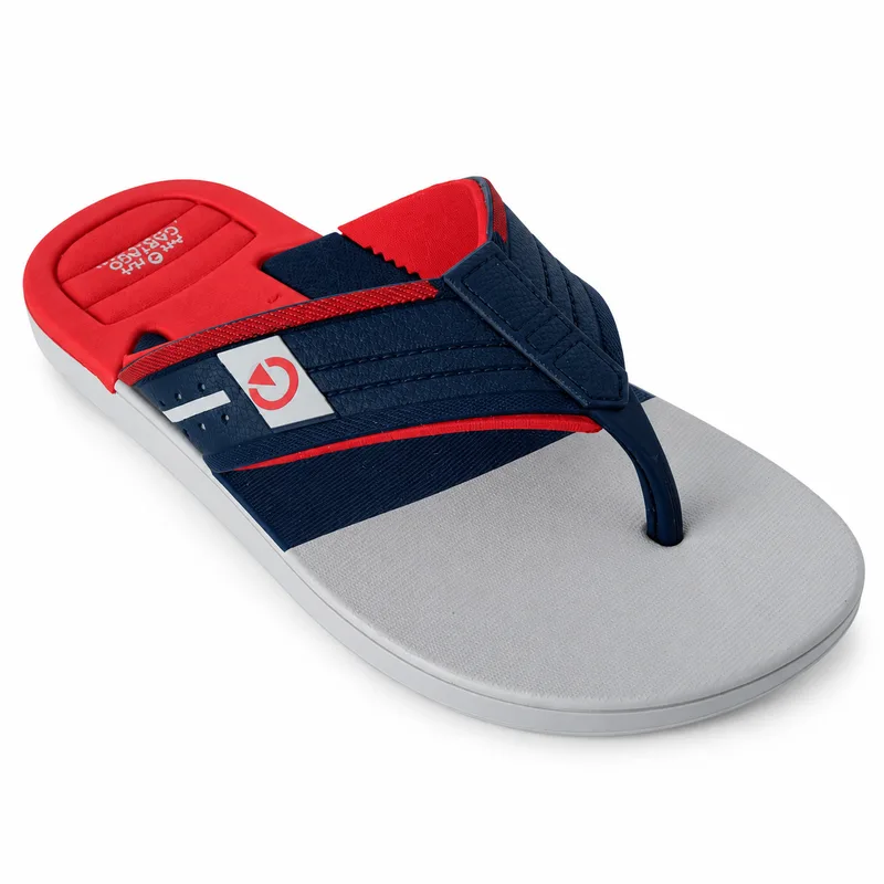 Chinelo Cartago, Cinza/Vermelho