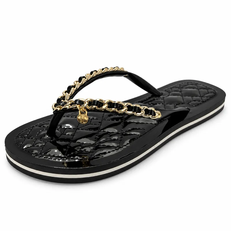 Chinelo Santa Lolla, Preto