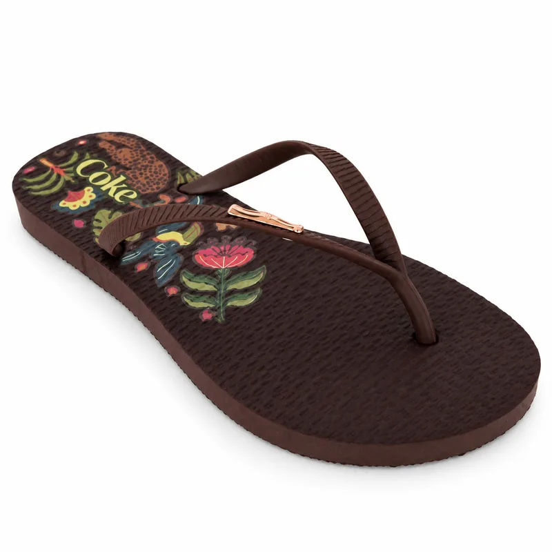 Chinelo Coca Cola, Marrom