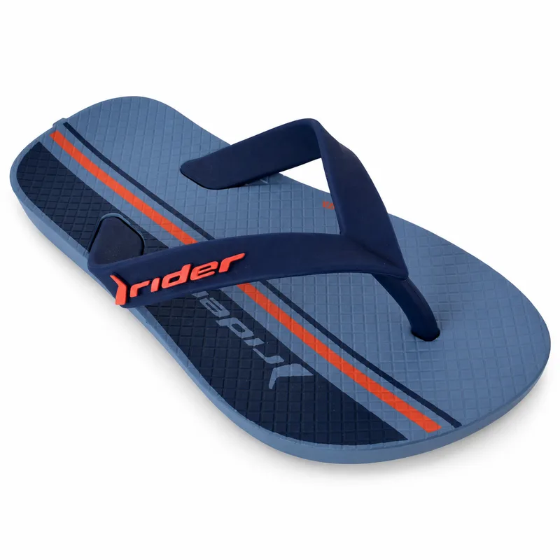 Chinelo Rider, Azul/Laranja