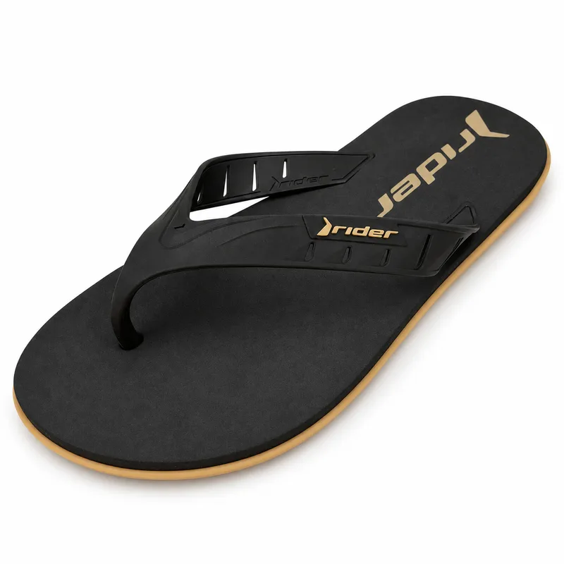 Chinelo Rider, Bege/Preto