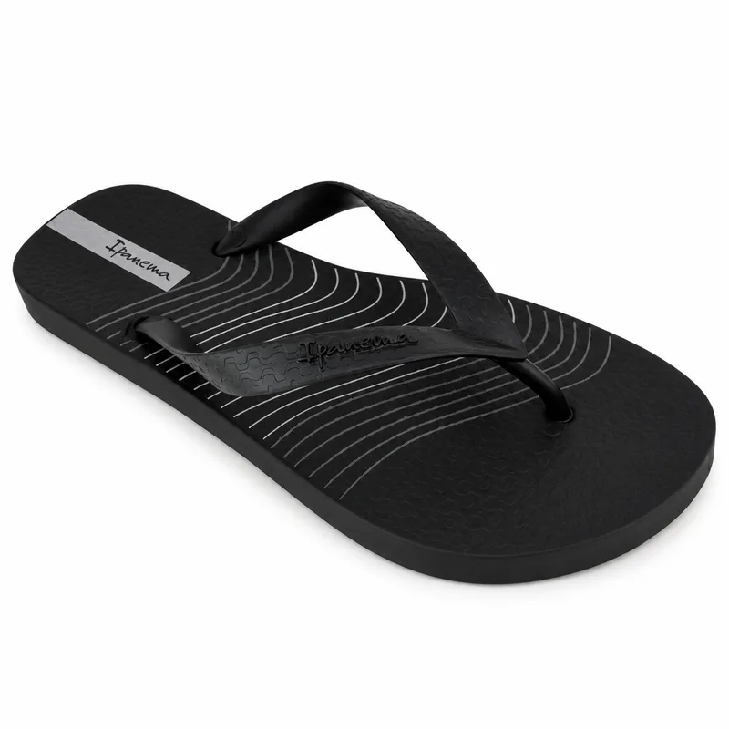 Chinelo Ipanema, Preto/Cinza