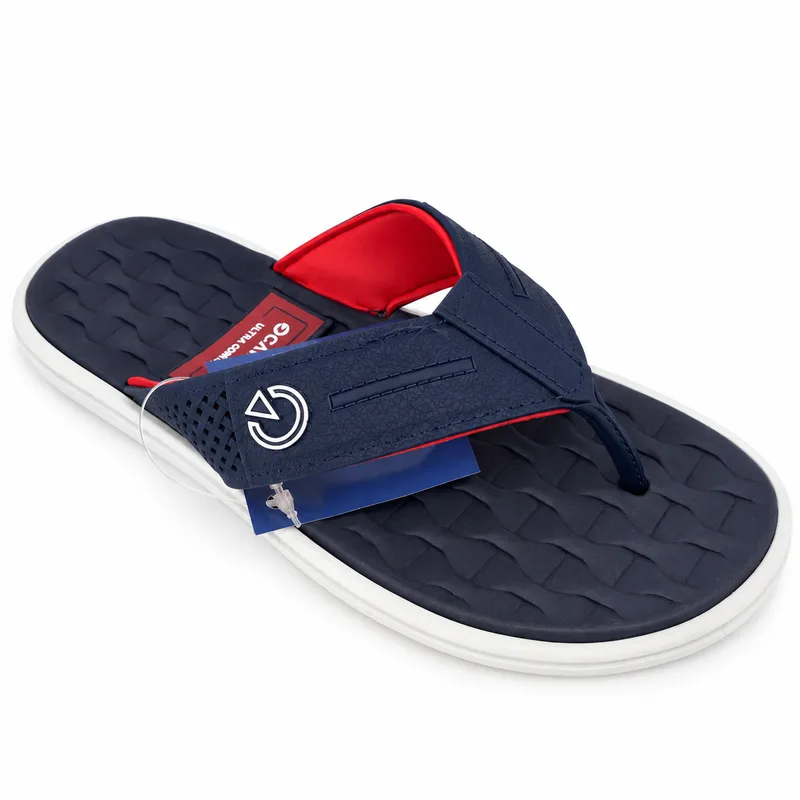 Chinelo Cartago, Branco/Azul/Vermelho