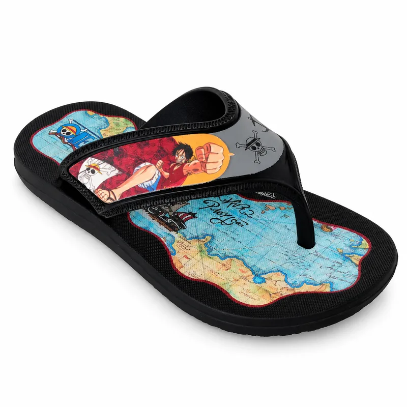 Chinelo Grendene Kids, Preto/Cinza