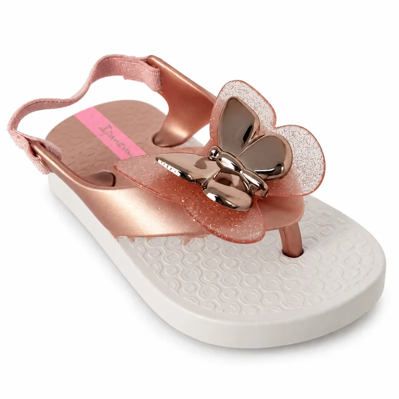 Chinelo Ipanema, Bege/Ouro