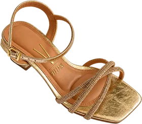Sandália Vizzano, Dourado/Bege/Golden Shadow