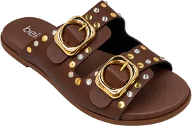Papete Beira Rio, Chocolate/Ouro Claro/Cristal